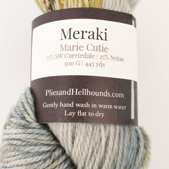 Plies & Hellhounds Marie Cutie Yarn Fingering SW Corriedale Nylon Blend Meraki - Picture 3 of 3